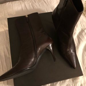 EUC! GUCCI “ranch kid” booties (sze 7 cocoa brown)